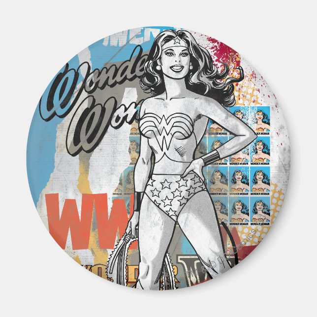 Wonder Woman Collage 2 Magnet (Vorne)
