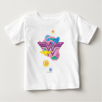 Wonder Woman Colorful Scribbles