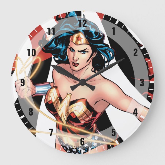 Wonder Woman Comic Cover #12 Große Wanduhr (Vorderseite)