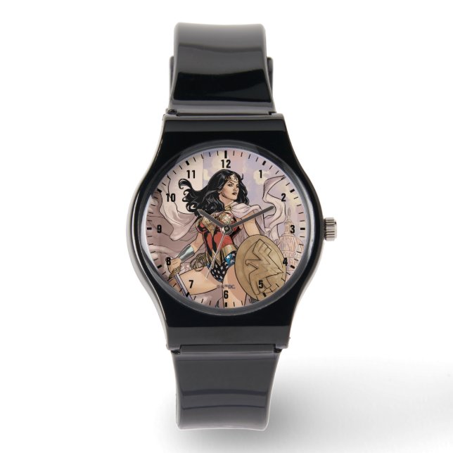 Wonder Woman Comic Cover #13 Armbanduhr (Vorderseite)