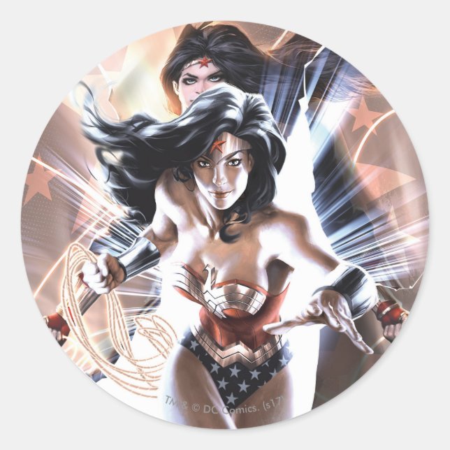 Wonder Woman Comic Cover #609 Variant Runder Aufkleber (Vorderseite)