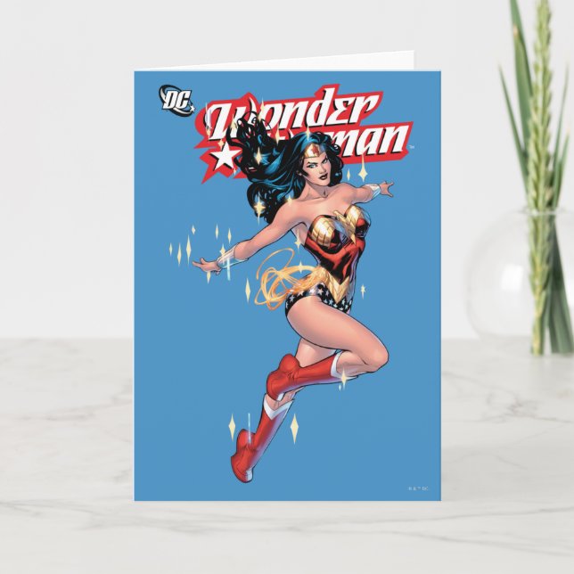 Wonder Woman Comic Cover Karte (Vorderseite)