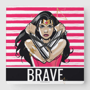 Wonder Woman Defect - Vorlage Quadratische Wanduhr