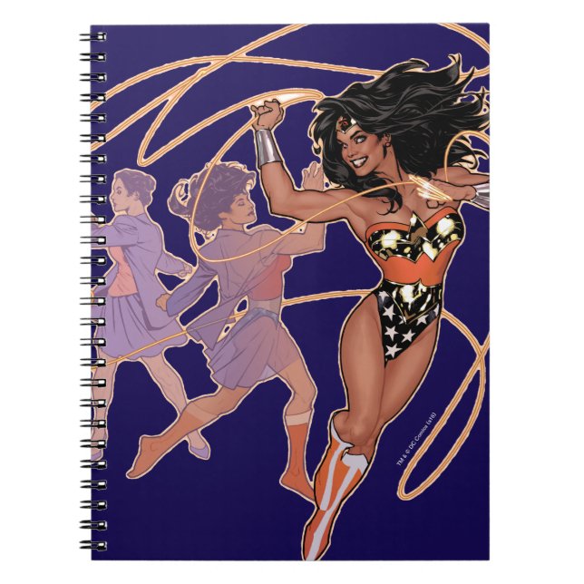 Wonder Woman Diana Prince Transformation Notizblock (Vorderseite)