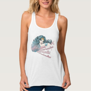 Wonder Woman Dolphin and Stripes Tank Top