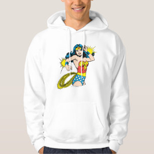 Wonder Woman Drehung mit leuchtenden Wellen Hoodie