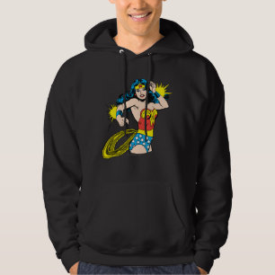 Wonder Woman Drehung mit leuchtenden Wellen Hoodie