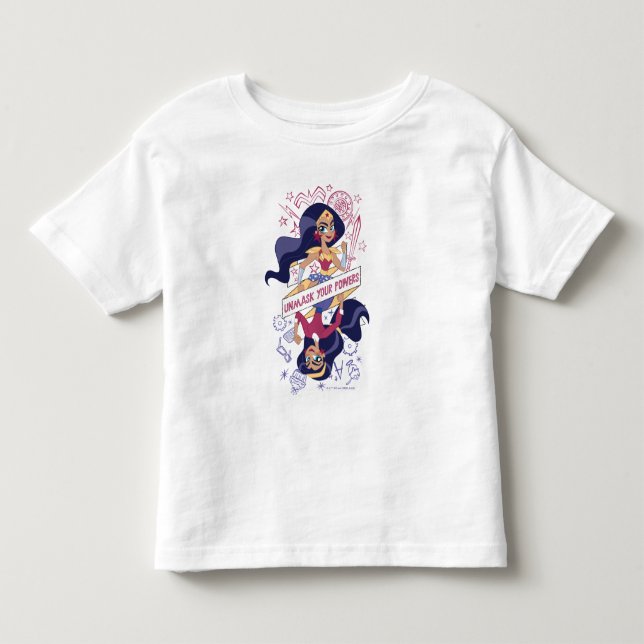 Wonder Woman entmasch Ihre Power Kleinkind T-shirt (Vorderseite)