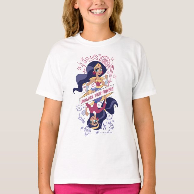 Wonder Woman entmasch Ihre Power T-Shirt (Vorderseite)