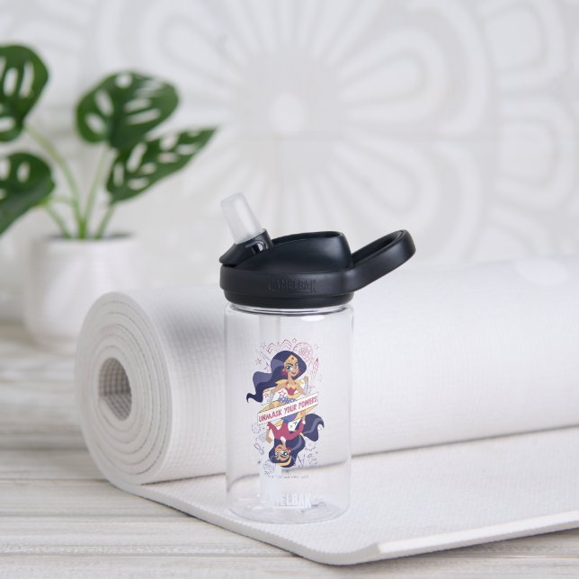 Wonder Woman entmasch Ihre Power Trinkflasche (Yoga)