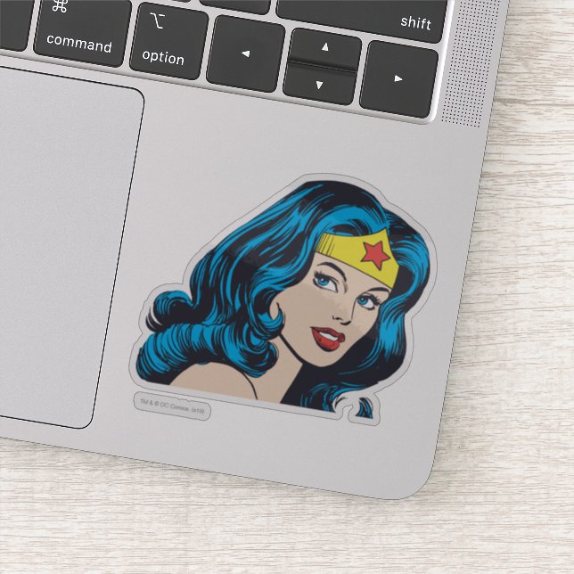 Wonder Woman Face Aufkleber (Detail)