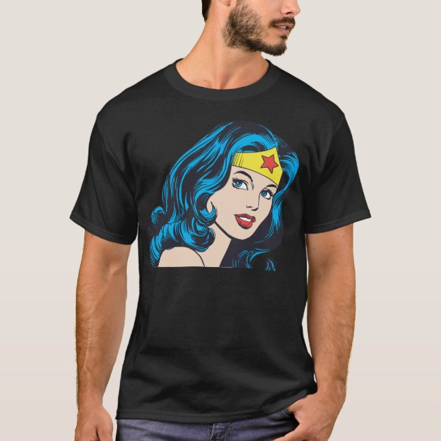 Wonder Woman Face T-Shirt (Vorderseite)