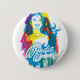 Wonder Woman farbenfroh 1 Button