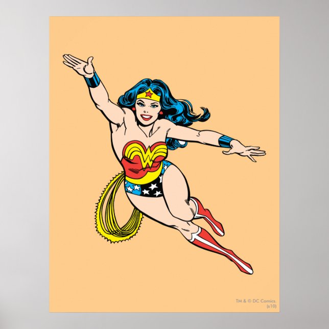 Wonder Woman fliegt vorwärts Poster (Vorne)