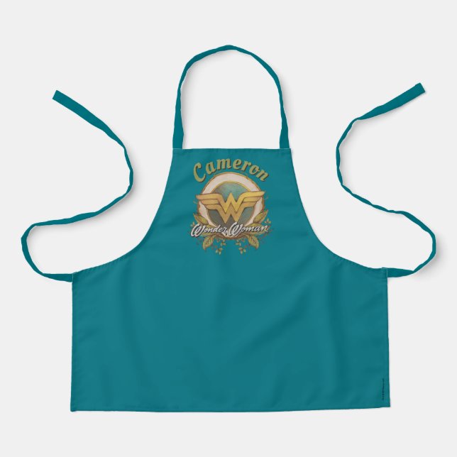 Wonder Woman Foliage Sketch Logo Schürze (Vorderseite)