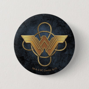 Wonder Woman Gold Symbol über Lasso Button