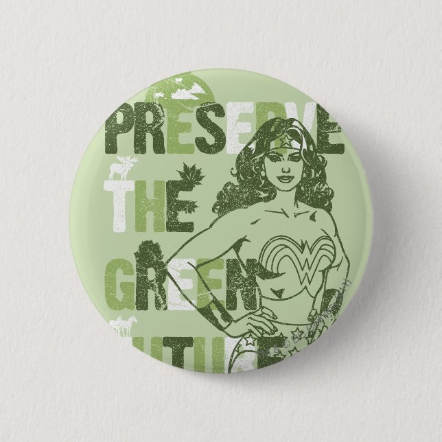 Wonder Woman Green Future Button (Vorderseite)