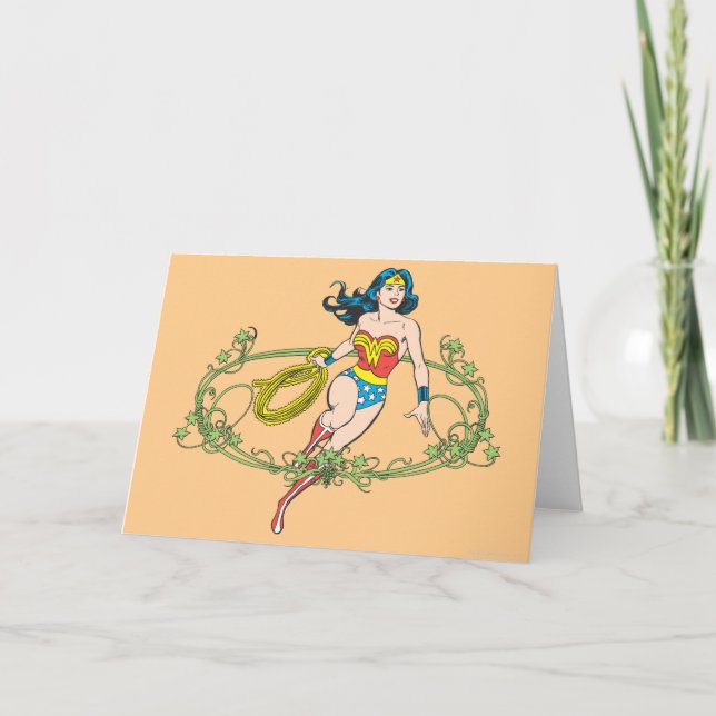 Wonder Woman Green Vines Karte (Vorderseite)
