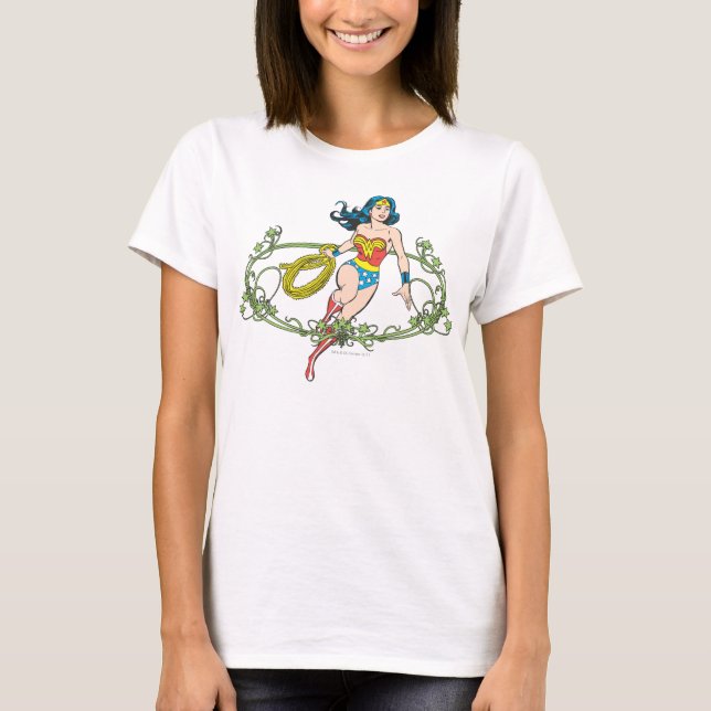 Wonder Woman Green Vines T-Shirt (Vorderseite)