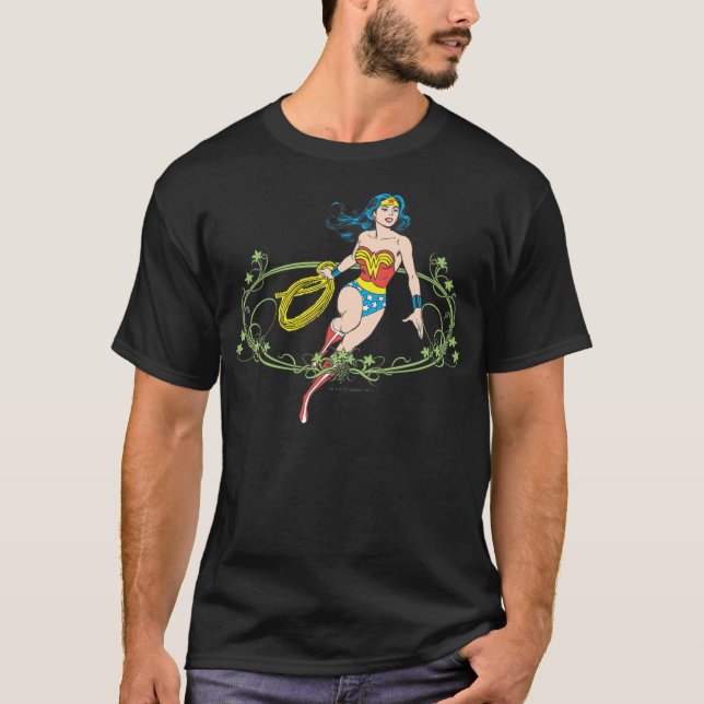 Wonder Woman Green Vines T-Shirt (Vorderseite)
