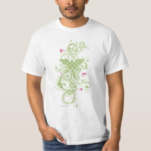 Wonder Woman Green Wirbel Logo T-Shirt