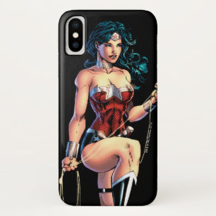 Wonder Woman Gripping Lasso Atop Rock Case-Mate iPhone Hülle
