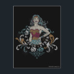 Wonder Woman Halftone Postkarte<br><div class="desc">Barock</div>