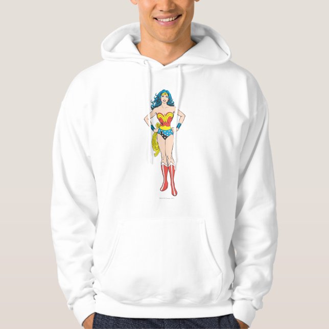 Wonder Woman Hands auf Hüften Hoodie (Vorderseite)