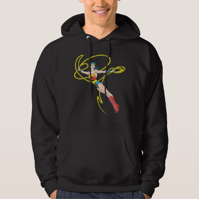 Wonder Woman Holds Lasso 4 Hoodie (Vorderseite)