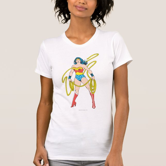 Wonder Woman Holds Lasso 5 T-Shirt (Vorderseite)