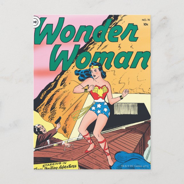 Wonder Woman Invisible Trail Postkarte (Vorderseite)