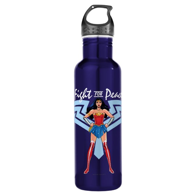 Wonder Woman - Kampf für den Frieden Edelstahlflasche (Vorderseite)