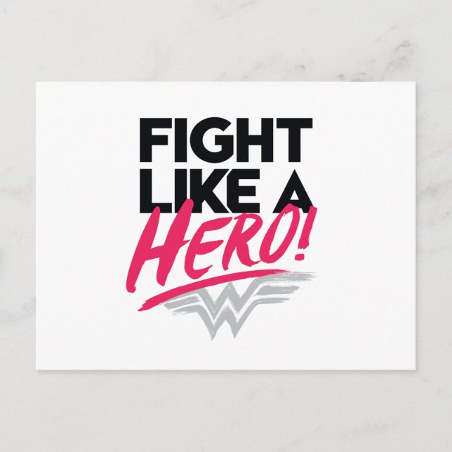 Wonder Woman - Kämpfe wie ein Held Postkarte (Vorderseite)