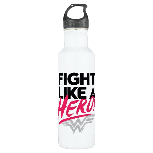 Wonder Woman - Kämpfe wie ein Held Trinkflasche (Vorderseite)