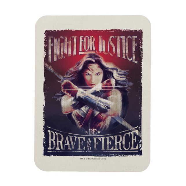 Wonder Woman kämpft für Gerechtigkeit Magnet (Vertikal)