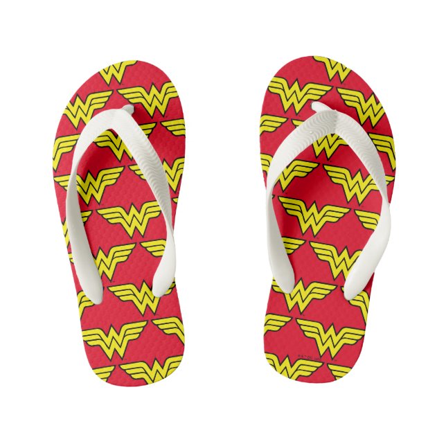 Wonder Woman | Klassisches Logo Kinderbadesandalen (Fußbett)