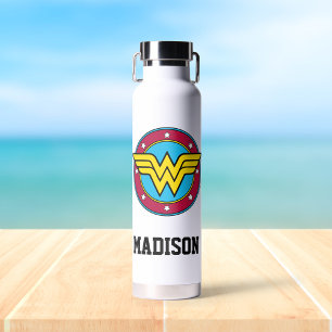 Wonder Woman   Kreis   Name hinzufügen Trinkflasche
