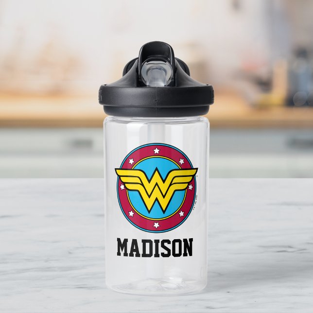 Wonder Woman | Kreis | Name hinzufügen Trinkflasche (Von Creator hochgeladen)