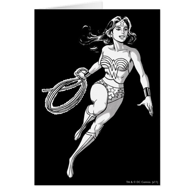 Wonder Woman Lasso noir & blanc (Devant)