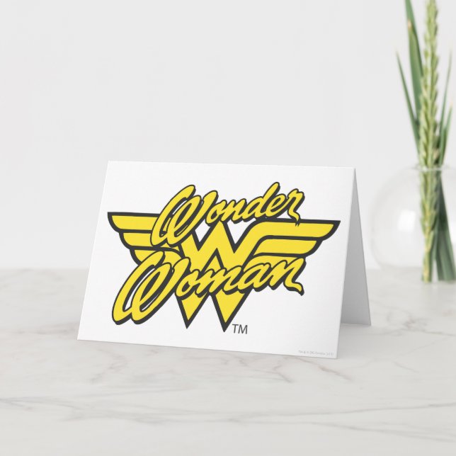 Wonder Woman Logo 1 Karte (Vorderseite)