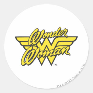 Wonder Woman Logo 1 Runder Aufkleber