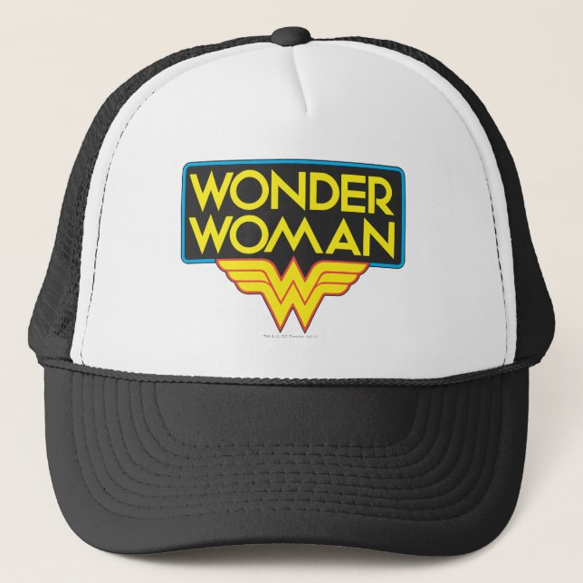Wonder Woman Logo 3 Truckerkappe (Vorderseite)