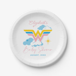 Wonder Woman Logo | Babydusche Pappteller