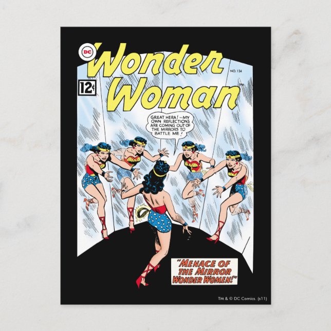 Wonder Woman Mennace of the Mirror Postkarte (Vorderseite)