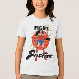 Wonder Woman mit Lasso - Kampf für Gerechtigkeit Tri-Blend Shirt