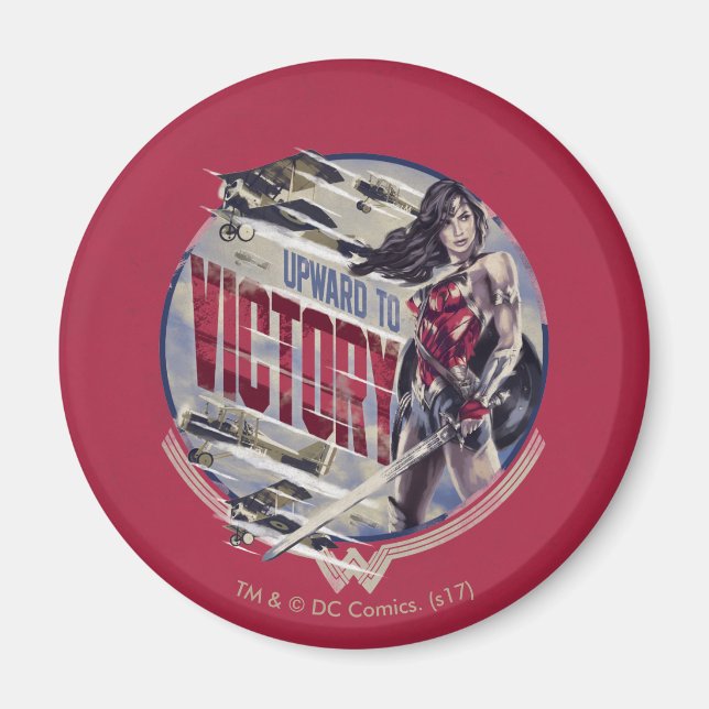 Wonder Woman nach oben zum Sieg Magnet (Vorne)