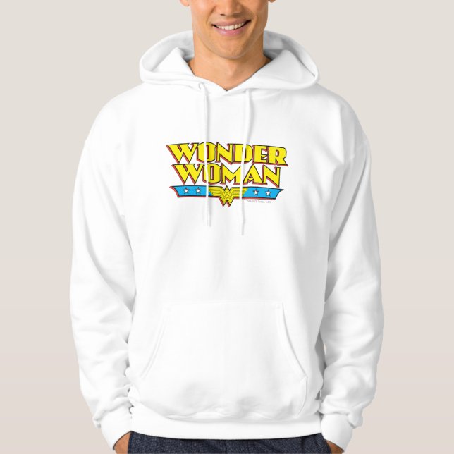 Wonder Woman Name and Logo Hoodie (Vorderseite)
