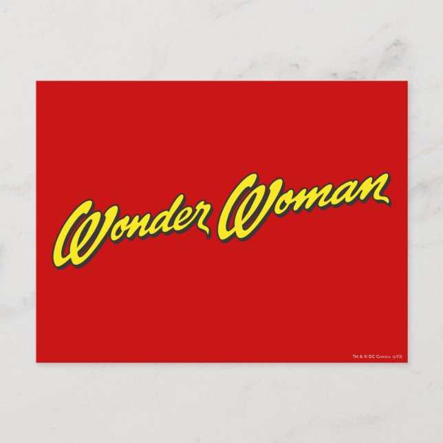 Wonder Woman Name Postkarte (Vorderseite)