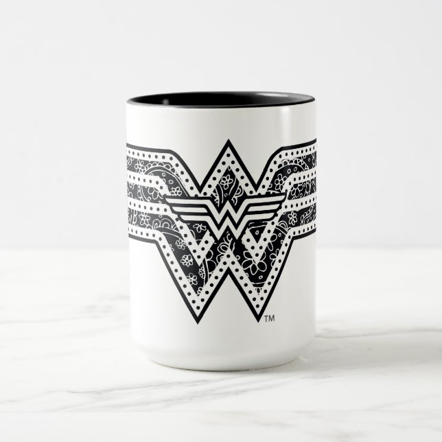 Wonder Woman Paisley Logo Tasse (Zentrum)