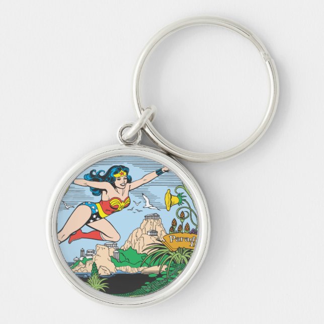 Wonder Woman Paradise Island Schlüsselanhänger (Vorne)